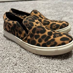 Leopard Slip ons